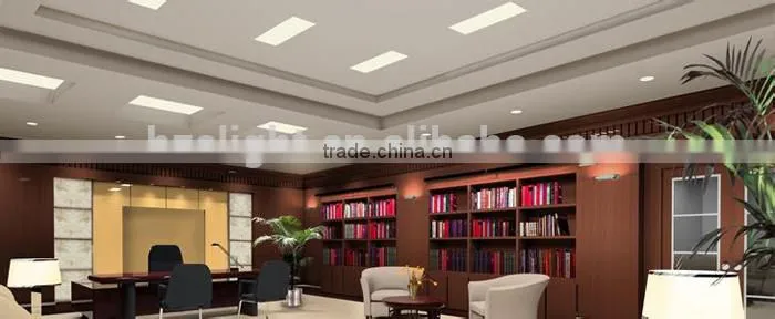 Long life span square panel led ceiling mount light