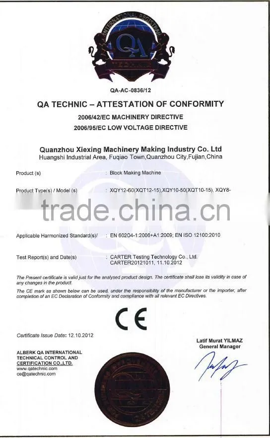 hottest selling Automatiac curb block making machine