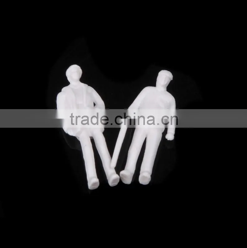 Architecture model maker white plastic figure, figure toy