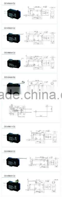 Industrial micro switch microswitch