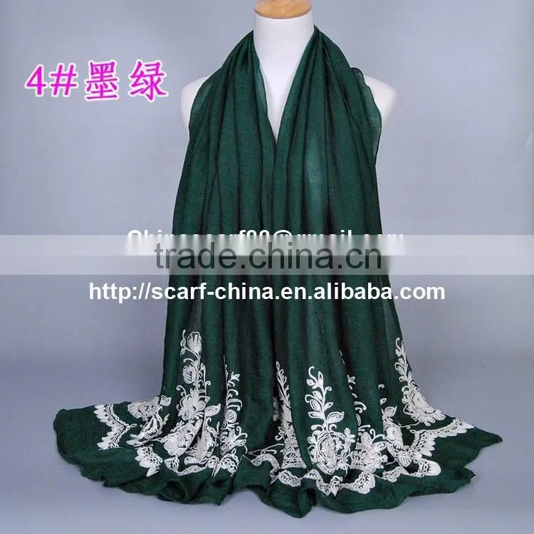Wholesale embroidered infinity scarf