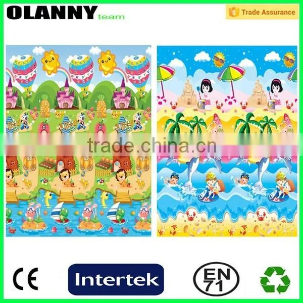 made in china PE+EPE foam colorful play mat