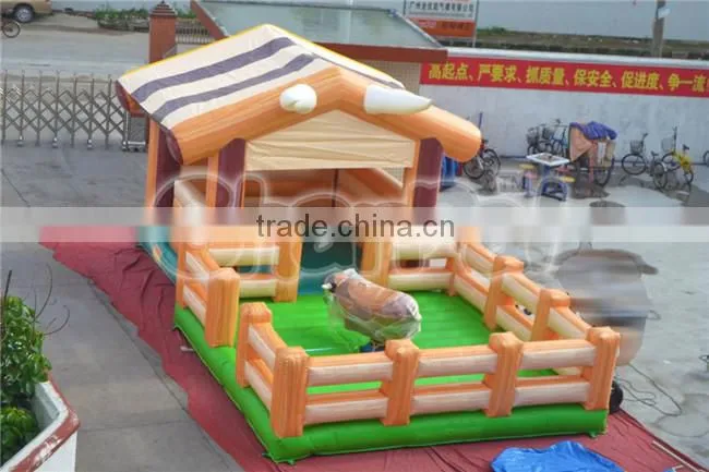 Amusement mechanical bull rides with house for sale