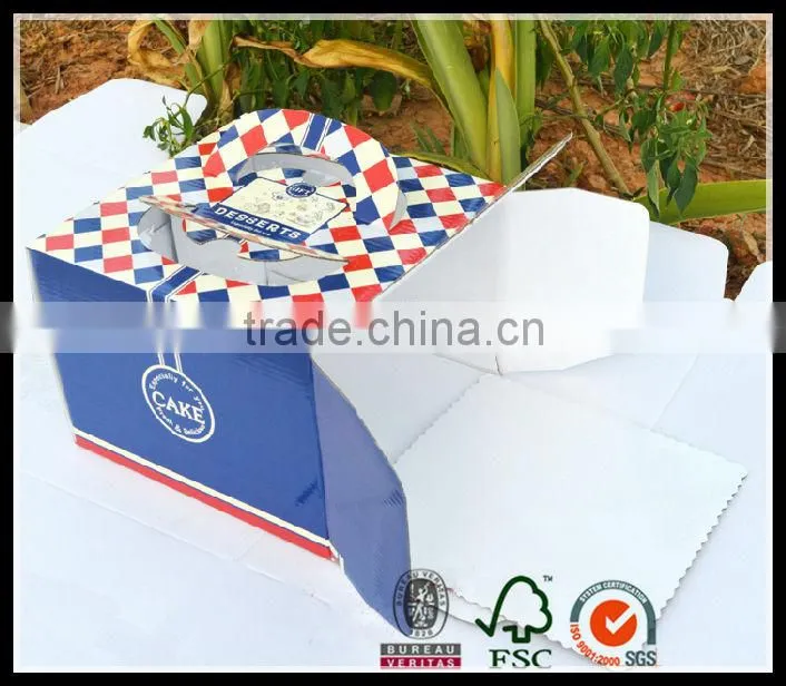 Custom popualr high quality exquisite wedding cake boxes with cheap price wholesale