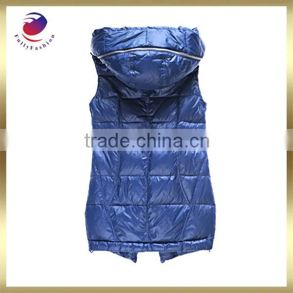 custom lady sleeveless down vest