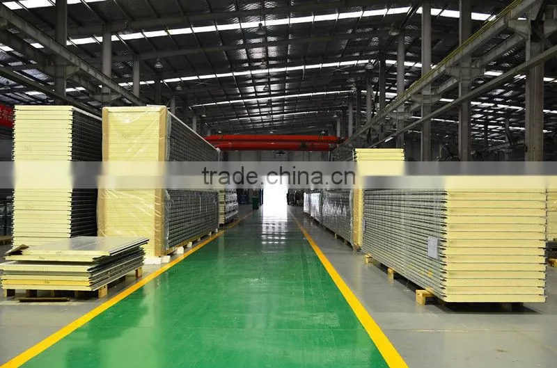 continuous color steel polyurethane sandwich panel production line