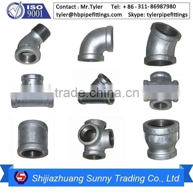 High Quanlity ANSI B16.3 GI pipe and fitting