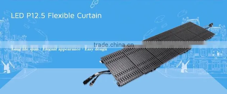 Outdoor led advertising display screen cheap price/flexible led screen for stage back light
