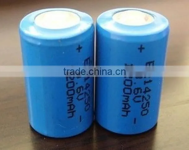 High Energy Type 1/2aa Er14250 3.6v 1200mah Er14250 Lithium Battery