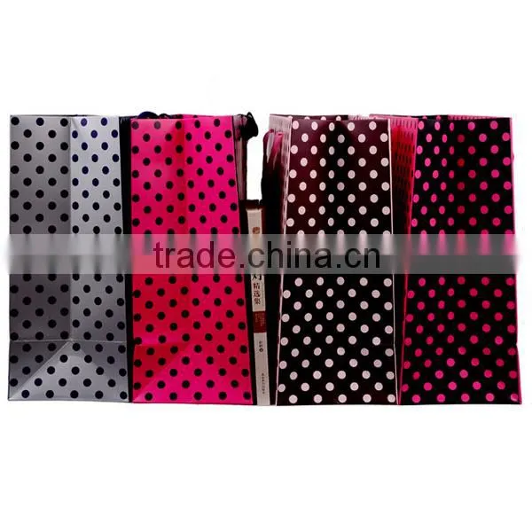 Luxury Small Dots Print Paper Gift Bag