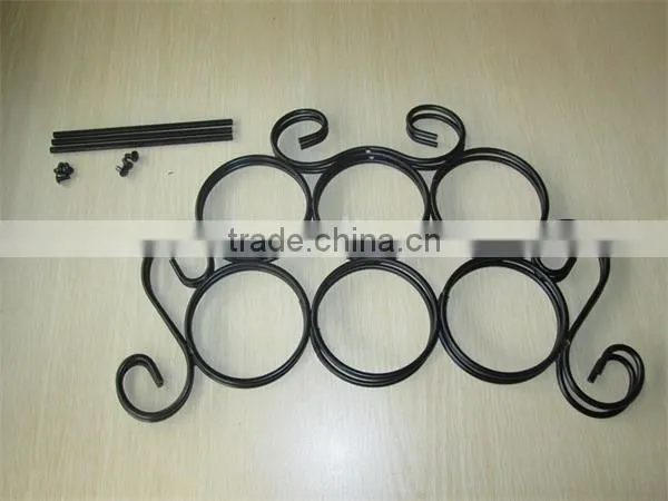 Black Minuet Metal Wine Rack