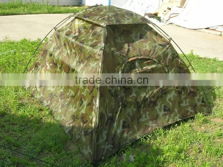 small 210D polyester amry camouflage hunting tent