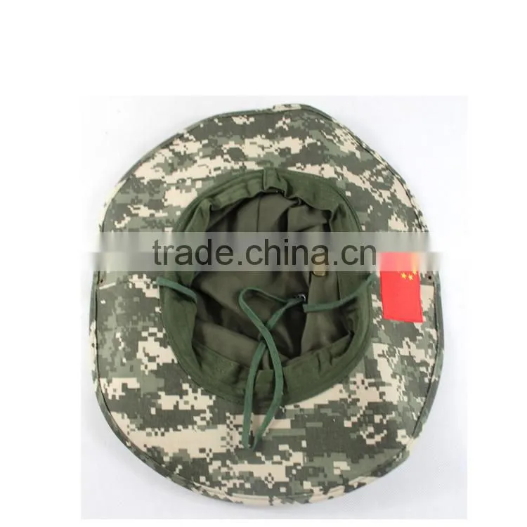 cool mens custom camo fishing bucket hat with string