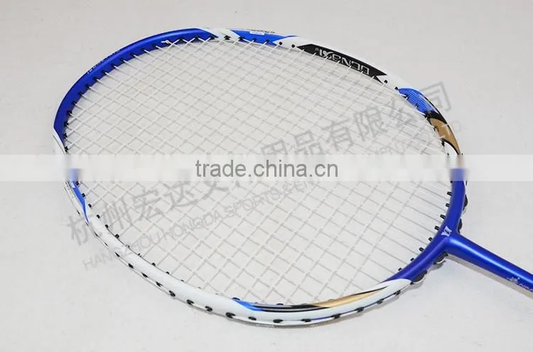 B-18 BLUE isometric head full carbon badminton racket with badminton bag