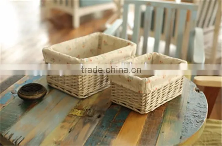Wholesale new desigh wicker baskets for Wedding Home Decoration Willow Basket
