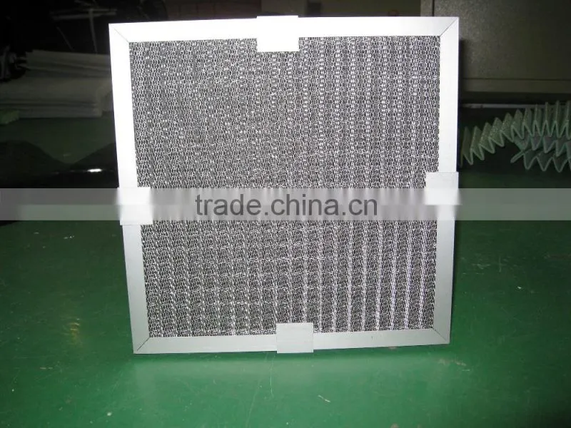 Pleat panel washable aluminum air filter, Mesh Metal air filter
