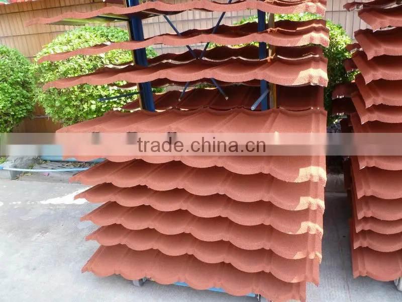 Colors Classical And Roman Type Stone Coated Roof Tile