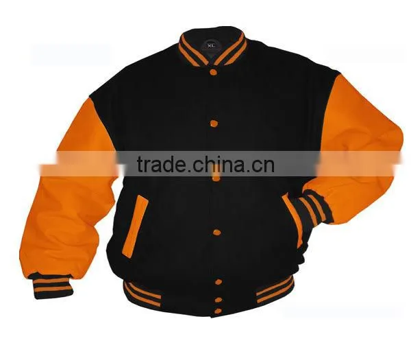 High quality hot sale mens winter leather bomber jacket