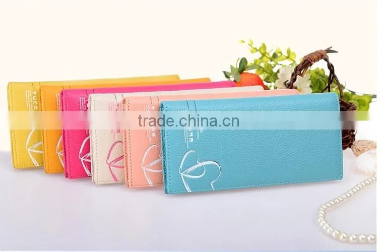 Nice pu leather women wallets with card holder