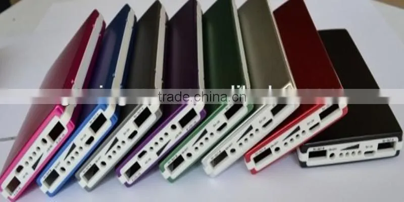 Hard disk box mobile charger/10000mah portable power bank with led indicators for smart phones