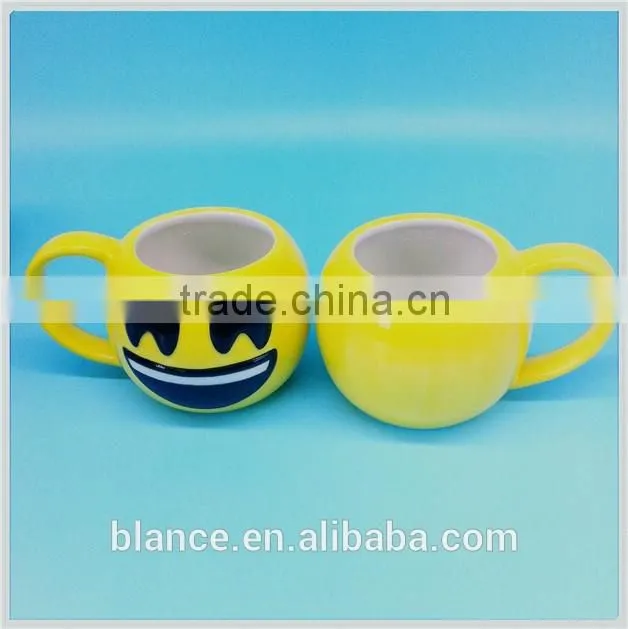 ceramic big smile coffee mug popular emoji design