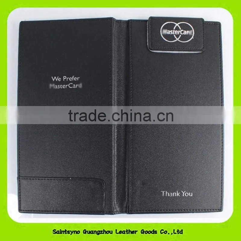 15027 Elegant Design Genuine Leather Restaurant Bill Holder