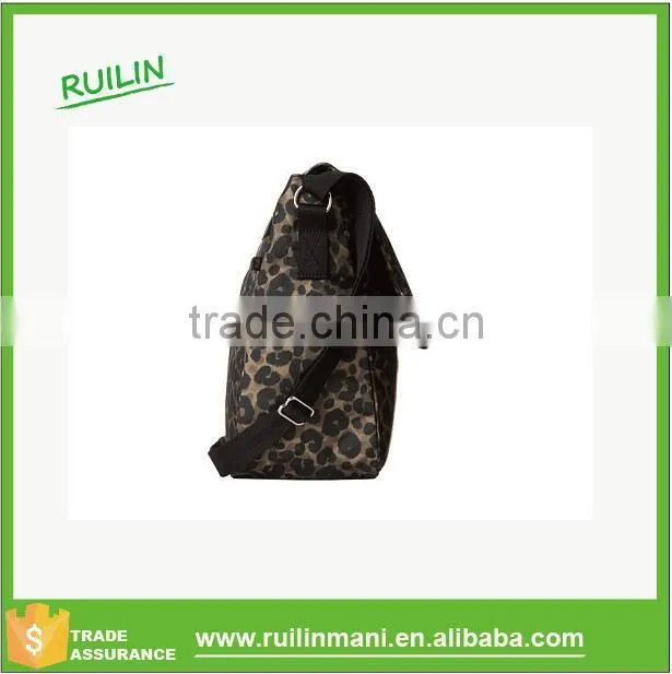 True messenger army cheetah crossbody bag Leopard print satchel bag pantherine message shoulder bags with Magnetic snap closure