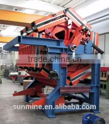 Fridge Seven station rotary door foaming line