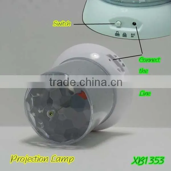 2015 Factory Provide the Projection Lamp Creative LED Rotating Projector