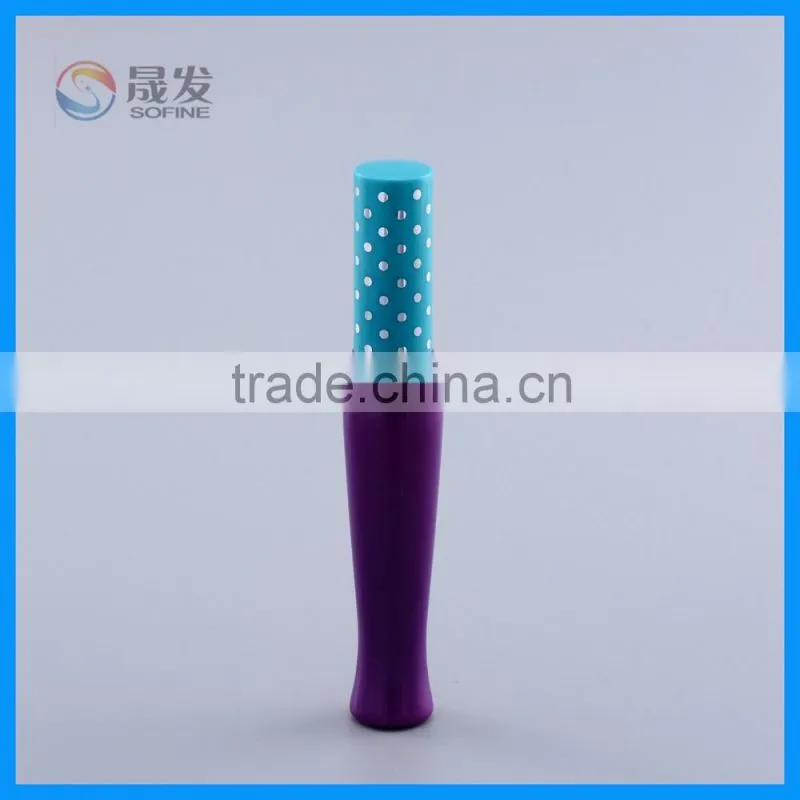 Colourful empty Mascara container wiith flexional brush