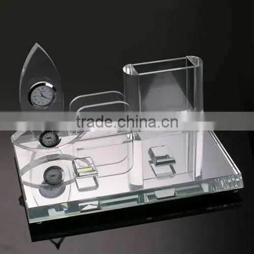 2016 high quality fancy crystal office set for business gift