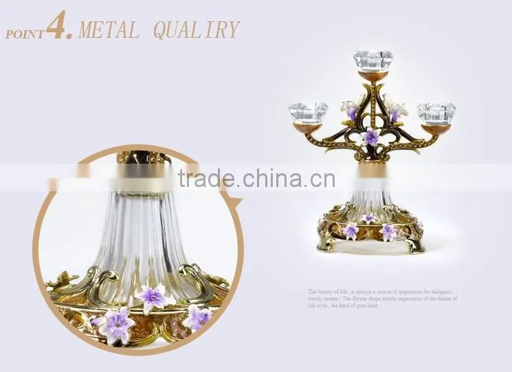 RORO Conjugal Felicity lily pewter craft gift candle stand