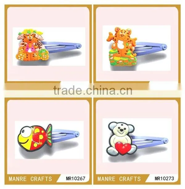 2015 animals ribbon hair clips and best sale for children