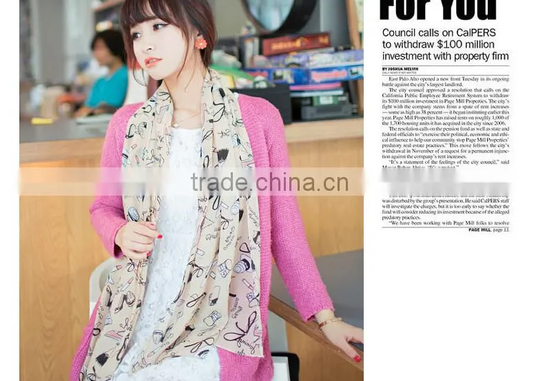 Hotsale fashion print scarf,cheap wholesale printing scarf,custom made scarf