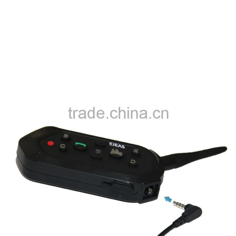 2x bt interphone E6 bluetooth motorcycle motorbike helmet intercom headset up 1200m bluetooth speaker 2016