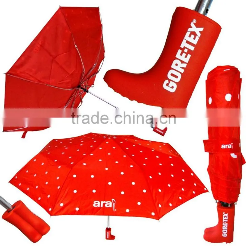2016 Auto open and close aluminum foldable gun custom shape umbrella