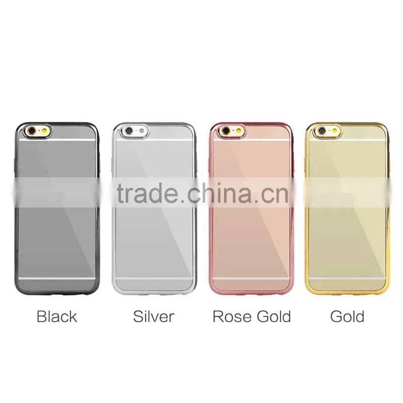 New Arrival Luxury Soft TPU Mirror Case for iPhone 6s Plus,For iPhone 6 Plus Mirror Case