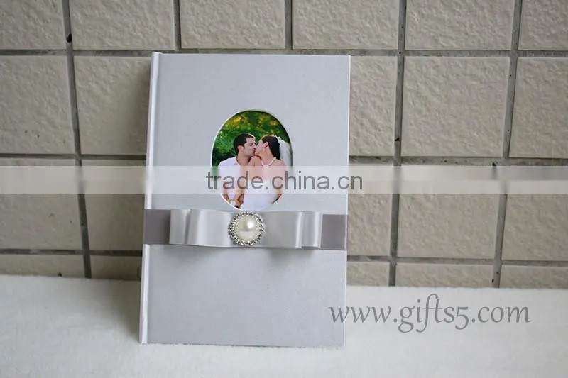 2016 new design recycable custom wedding guest book
