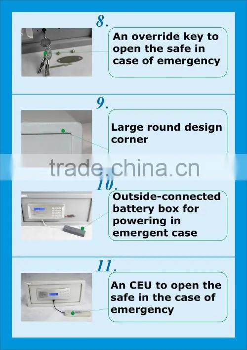 2014top sale hotel safety deposit box for laptop/ bank valuts doors for sale
