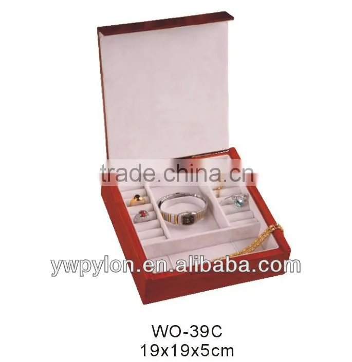 High-grade wooden watch box for double