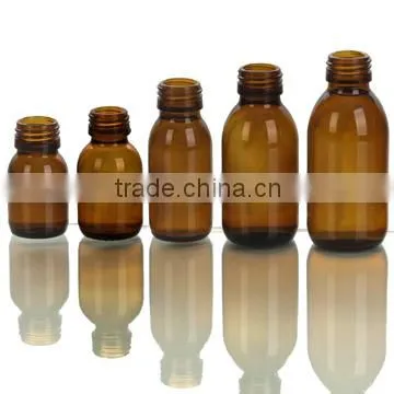 Amber glass bottles for syrups