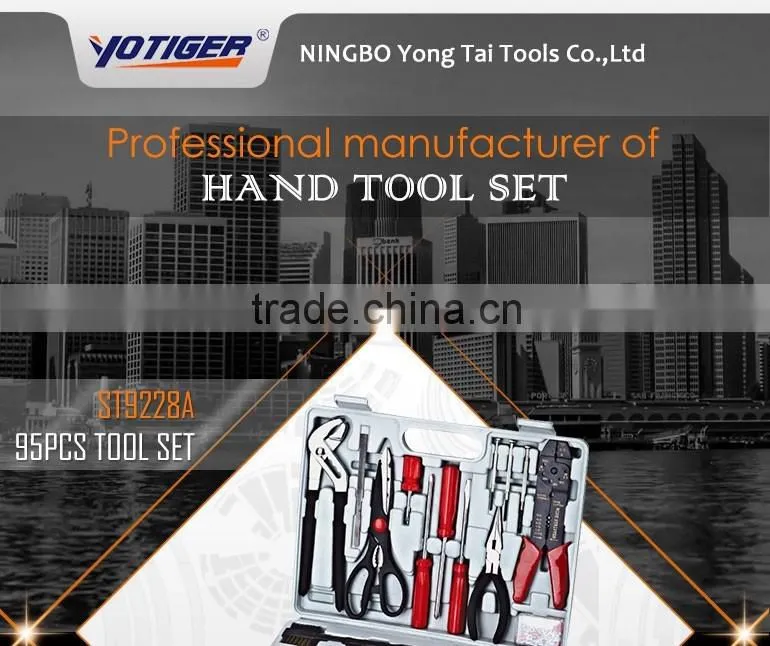 95pcs All hand tools names of combination hardware maintenance tool kit