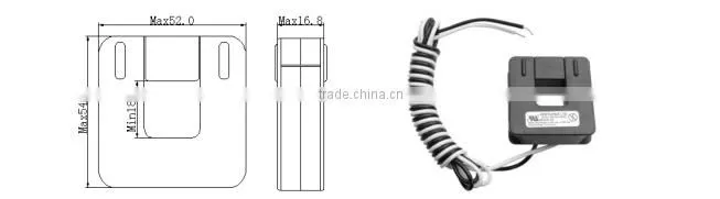 150A current, 19mm window size, low voltage transformer split core current transformer