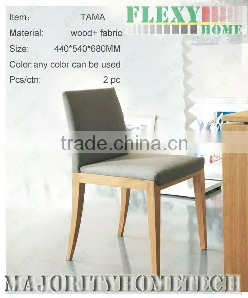 Hotel restaurant chair with PU leather or Genuine leather UKFR foam