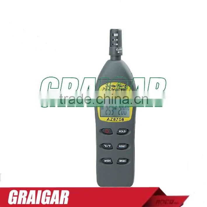 AZ8706 handheld imported high-precision hygrometer / dew point / wet bulb temperature detector