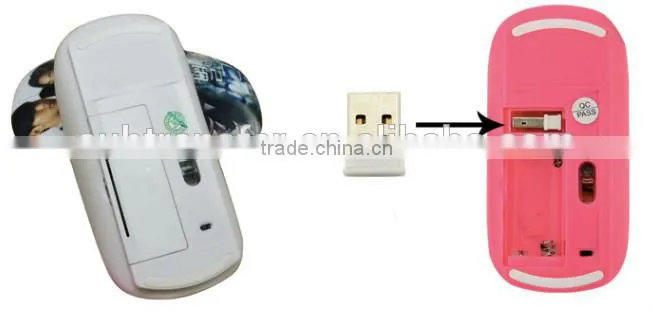 China supply hot selling best quality blank 3D sublimation wireless mouse