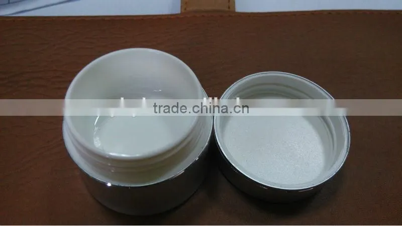 Unique round aluminum cosmetic cream jar pots