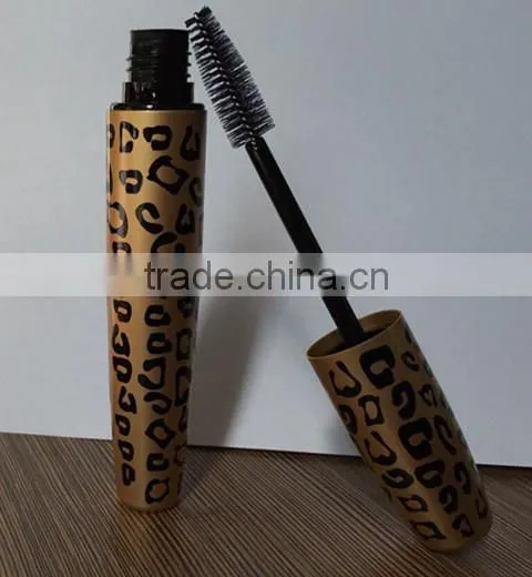Black color Aluminum Empty Mascara Extrusion Oval Tube With Hollow Brush