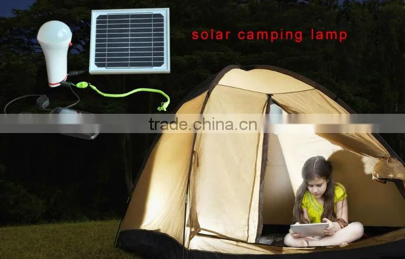 solar led light with moblie charger for camping light