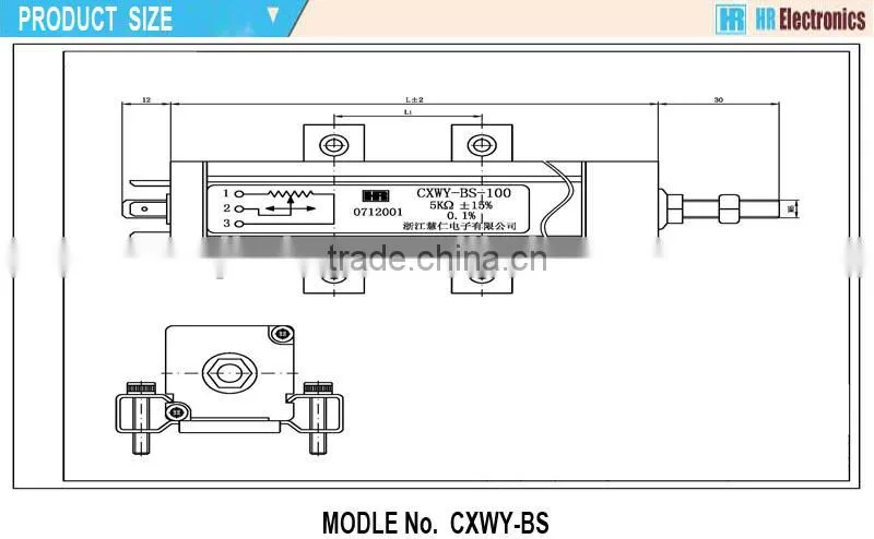 distance measurement potentiometer CXWY-BS
